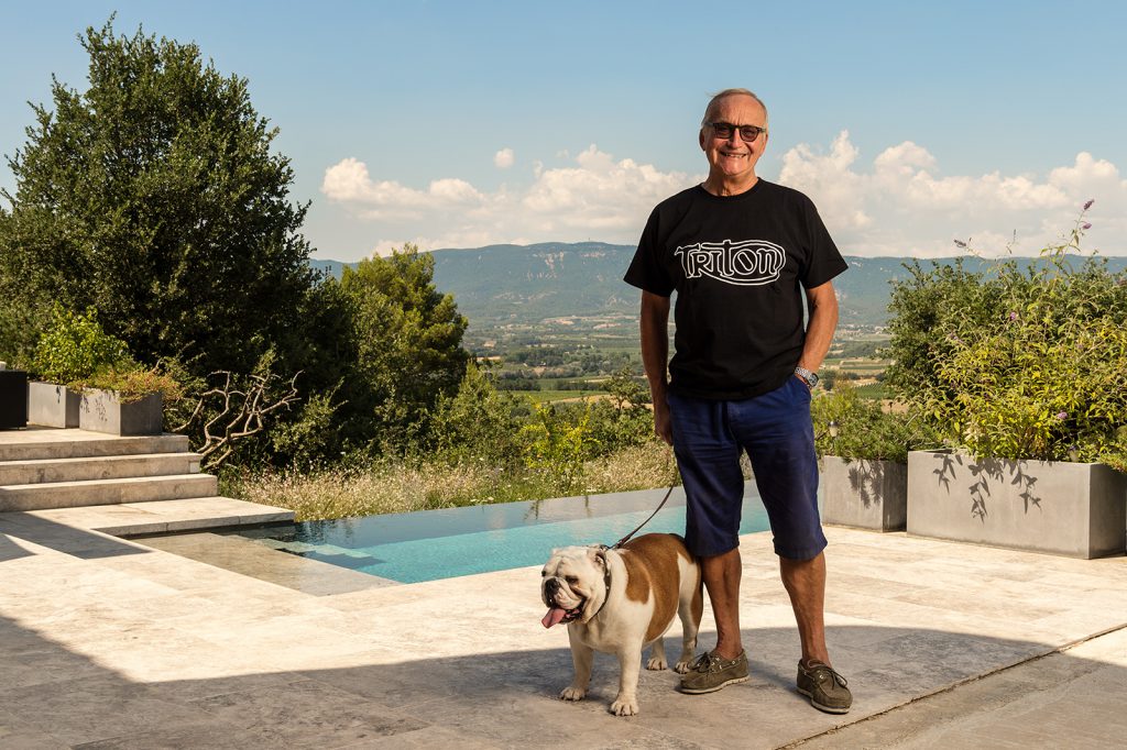 Car designer Martin Smith
(and Bessie), Provence, for Car Design Review 06.