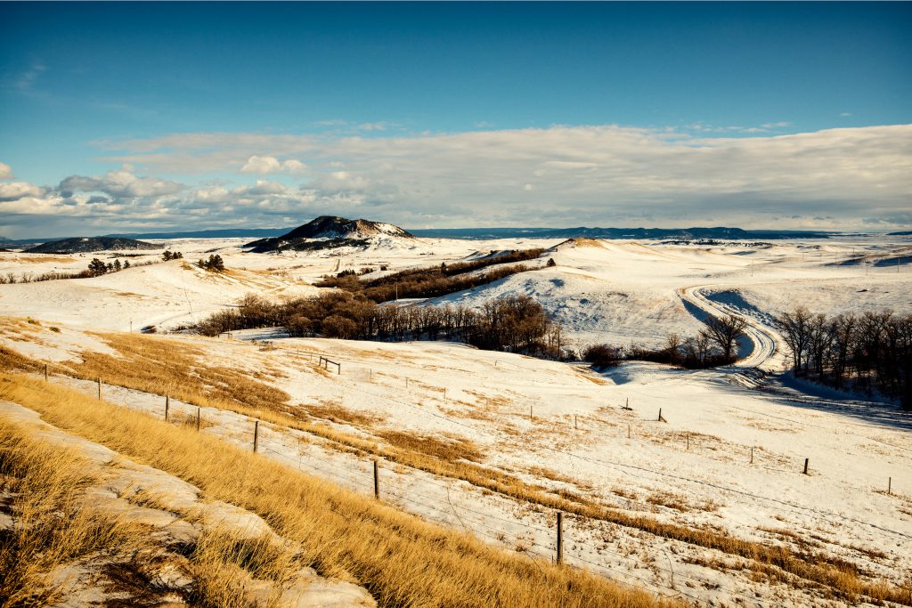 The view towards Sundance, Wyoming